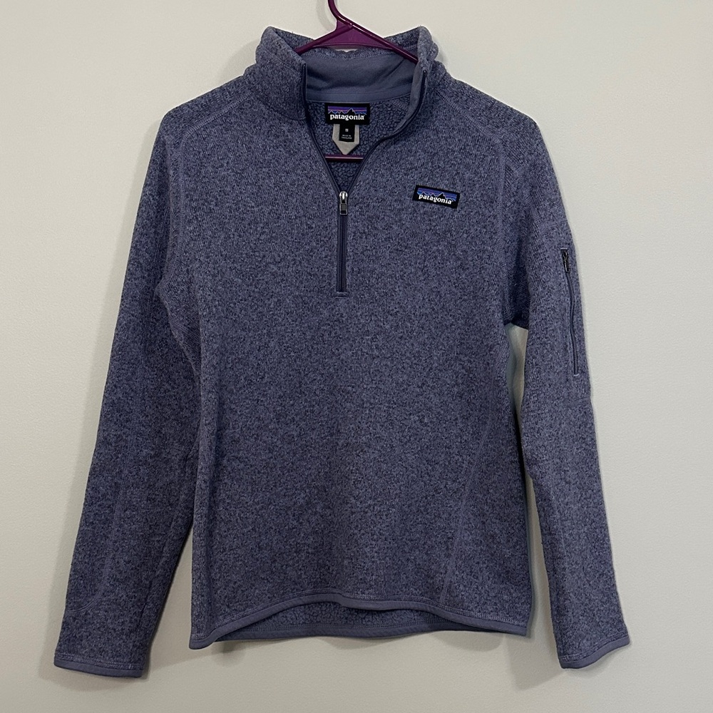 Patagonia Heathered Purple Fleece Pullover